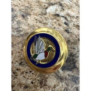 Vintage Ben Silver Enamel Brass Button – Duck Emblem Boy’s Blazer / Sportcoat